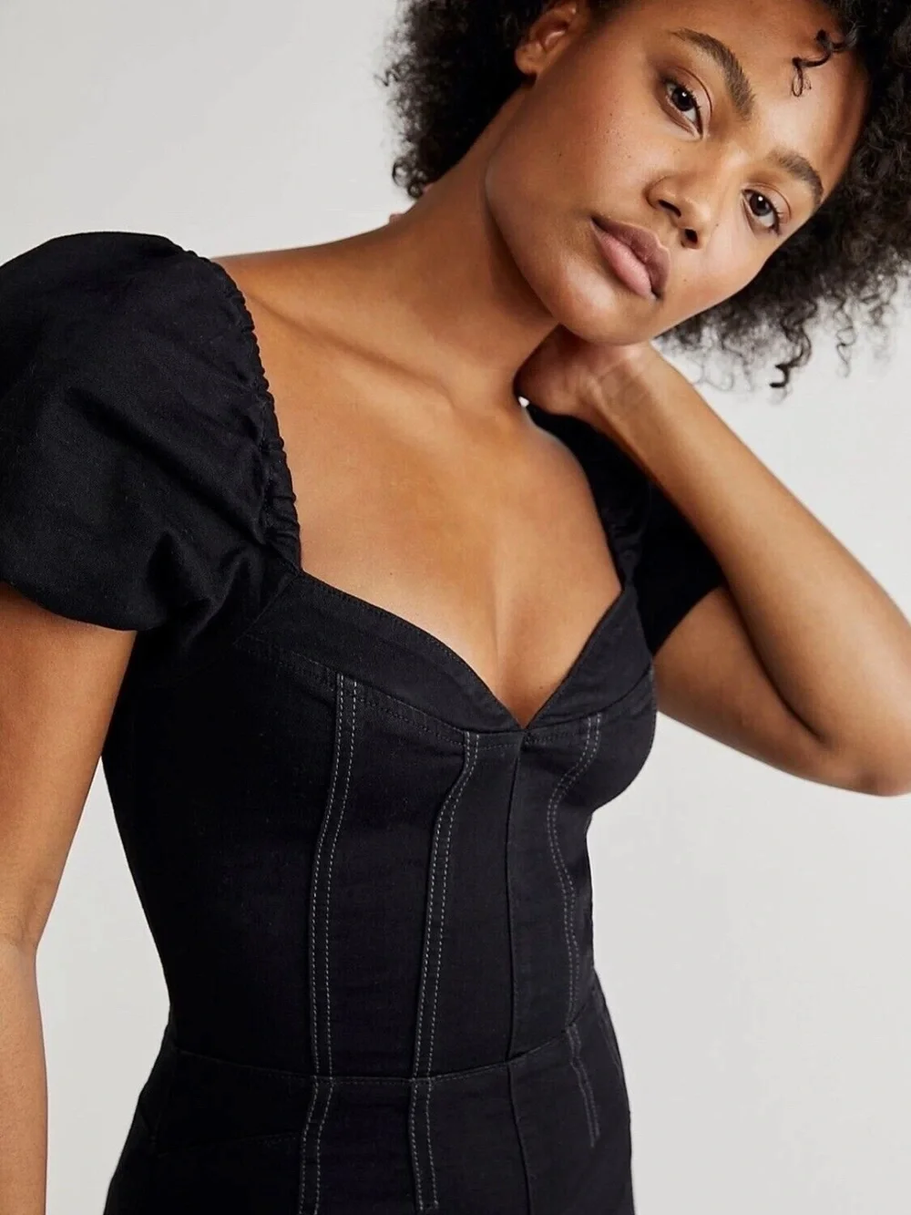 NWT We The Free Moondance Flare Denim Jumpsuit by Free People Size Mediu
